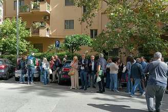 Pessoas saíram na rua em Palermo após terremotos
