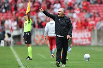 Tite em derrota para o Internacional. 