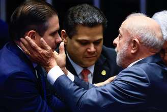 O presidente da República, Luiz Inácio Lula da Silva, em cerimônia no Congresso