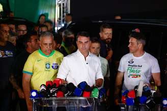 O senador Flávio Bolsonaro (PL) perdeu a eleição à Presidência