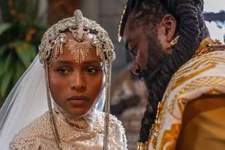 Alika e Jendal em A Nobreza do Amor (Imagem: Reprodução/Globo)