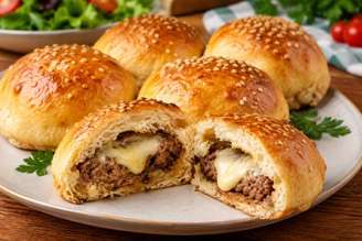 Hamburgão de forno.