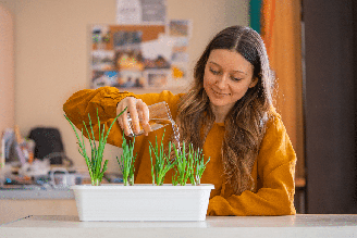 Além de facilitar o acesso a ervas utilizadas no preparo das refeições, a horta doméstica pode deixar os ambientes mais bonitos e acolhedores
