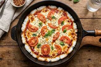 Pizza de tapioca.
