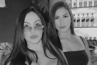 As irmãs Rayssa (à direita) e Rávila (à esquerda) em foto publicada nas redes sociais