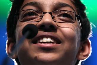 Arvind Mahankali, 13 anos, venceu a competição em sua quarta participação na disputa