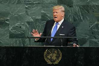 Presidente dos EUA, Donald Trump, durante discurso na Assembleia Geral da ONU em 2017 19/09/2017 REUTERS/Lucas Jackson