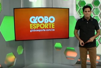Kaio Cézar pediu demissão ao vivo na edição de sábado do GE. (Foto: Reprodução/Sistema Verdes Mares/TV Globo)