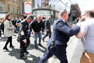 Nigel Farage faz campanha em Newcastle
20/05/2019
REUTERS/Scott Heppell