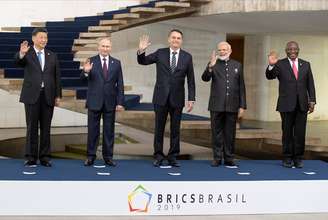 Líderes de países dos Brics no Palácio do Itamaraty
14/11/2019
Pavel Golovkin/Pool via REUTERS