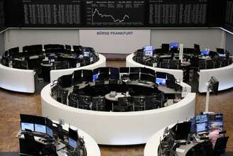 FILE PHOTO: The German share price index DAX graph is pictured at the stock exchange in Frankfurt, Germany, August 6, 2020. REUTERS/Staff