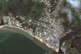 Imagens de Black River, na Jamaica, após passagem do furacão Melissa