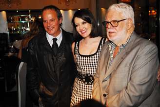 Manoel Carlos em lançamento de Maysa