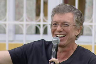 Boninho participa de coletiva de imprensa do reality Casa do Patrão nesta quinta-feira, 23