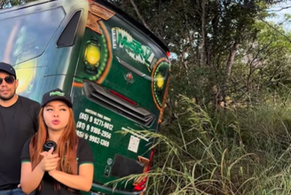Ônibus saiu da estrada