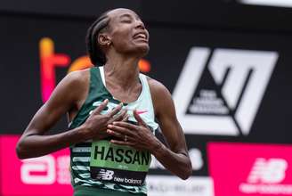 Sifan Hassan na Maratona de Londres 2023 (Foto: Bob Martin for London Marathon Events)