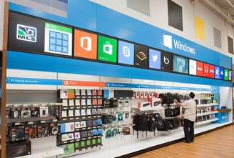 <p>Pontos de venda especiais da Microsoft nas lojas da Best Buy nos Estados Unidos</p>