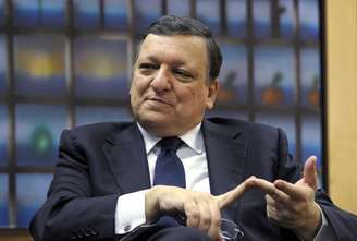 <p>Presidente da Comissão Europeia, José Manuel Barroso, durante entrevista à Reuters em seu gabinete, na sede da CE, em Bruxelas</p>