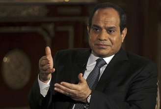 <p>O ex-chefe do Exército e candidato à Presidência do Egito, Abdel Fattah al-Sisi, sendo o preferido</p>