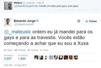 Eduardo Jorge se compara com Xuxa e arranca risos no Twitter