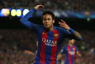 O jogador brasileiro Neymar em jogo que terminou com a derrota do Barcelona para o Juventus e desclassificou o time espanhol da Liga dos Campeões