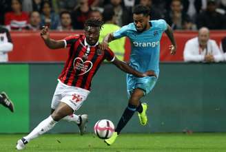 Olympique de Marsielle fez jogo equilibrado contra o Nice mas saiu com a vitória pelo placar mínimo (AFP)