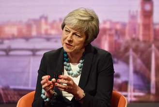 Premiê britânica, Theresa May
Jeff Overs/BBC/Divulgação via Reuters