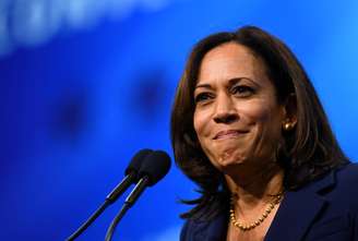 Senadora dos EUA Kamala Harris em Machester, no Estado norte-americano de New Hampshire
07/09/2019 REUTERS/Gretchen Ertl