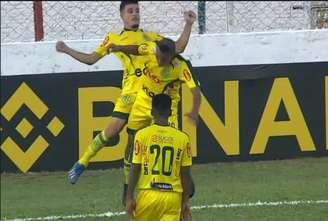 Du Fernandes marcou um gol no jogo em Bálsamo (Foto: Reprodução/Paulistão)