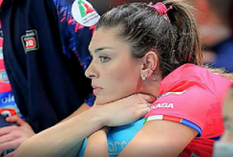Vice-campeã olímpica Rosamaria defende o Novara (Foto: Divulgação)