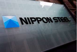 Logo da Nippon Steel na sede da companhia em Tóquio
01/04/2024
 REUTERS/Issei Kato/File Photo