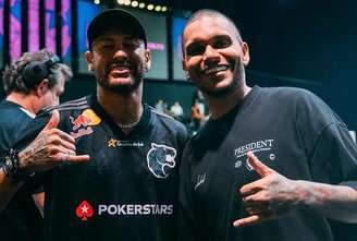 Neymar e Cris Guedes, presidentes da Furia FC na Kings League Brasil