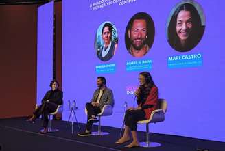 Gabriela Onofre, Ricardo Al Makul e Mari Castro no painel 'O mundo como laboratório'