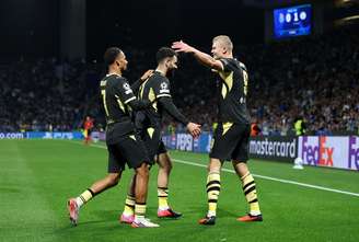 Haaland fez dois gols contra o Porto. (Photo by Clive Brunskill/Getty Images)