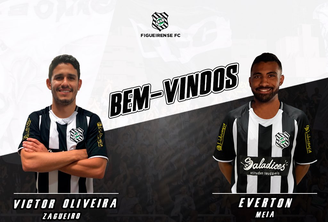 Os dois reforços foram anunciados pelo Twitter do Figueirense (Foto: Divulgação)