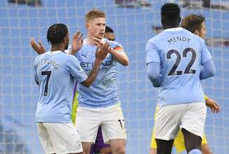  Kevin De Bruyne comemora gol pelo Manchester City
