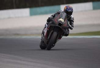 Piloto espanhol Jorge Martin pilota durante teste de início de temporada no circuito da Malásia