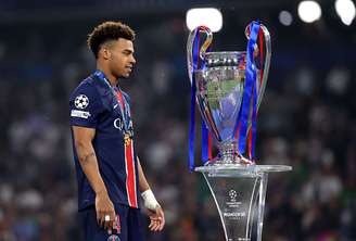 Désiré Doué após atuação de gala na final da Liga dos Campeões