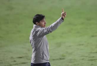 Abel Ferreira durante partida entre Palmeiras e Novorizontino.