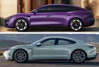 Comparação entre MG07 e Porsche Taycan