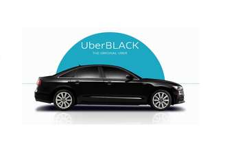 <p>Uber utiliza carros de luxo e motorista de terno para oferecer um serviço premium</p>