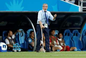 Técnico do Uruguai, Óscar Tabárez, durante partida contra a Arábia Saudita na Copa do Mundo
20/06/2018 REUTERS/Carlos Garcia Rawlins