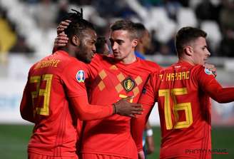 Batshuayi fez um dos gols da Bélgica (Foto: Divulgação/Photo News)