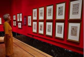 Desenhos de Leonardo da Vinci expostos no Palácio do Buckingham, em Londres
23/05/2019 REUTERS/Dylan Martinez