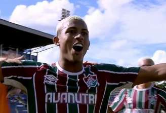 John Kennedy marcou para o Fluminense na Copinha (Foto: Reprodução)