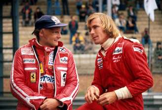 Niki Lauda e James Hunt em 1976