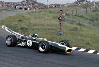 Jim Clark durante o GP da Holanda de 1967