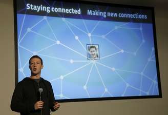 Zuckerberg iniciou apresentação em Menlo Park, na sede da maior rede social do mundo, reforçando a missão da empresa de "fazer o mundo mais aberto e conectado"