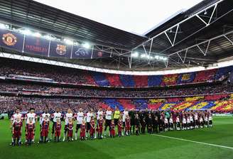 <p>Última final europeia em Wembley foi em 2011, com vitória do Barcelona sobre o Manchester United</p>