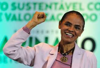 Candidata do PSB à Presidência, Marina Silva, em ato de campanha em São Paulo. 24/09/2014